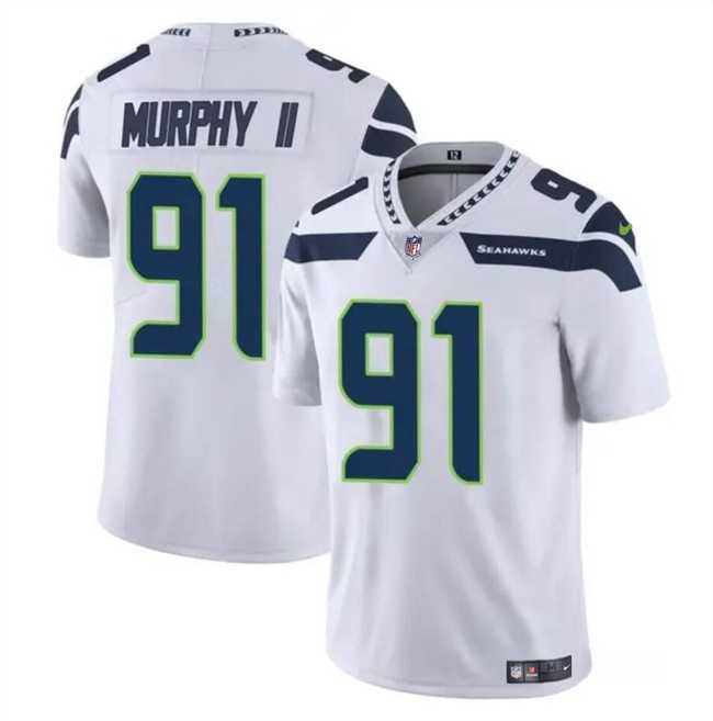Men & Women & Youth Seattle Seahawks #91 Byron Murphy II White 2024 Draft Vapor Limited Stitched Jersey,We sell and wholesale Men & Women & Youth Seattle Seahawks #91 Byron Murphy II White 2024 Draft Vapor Limited Stitched Jersey on line form chian!